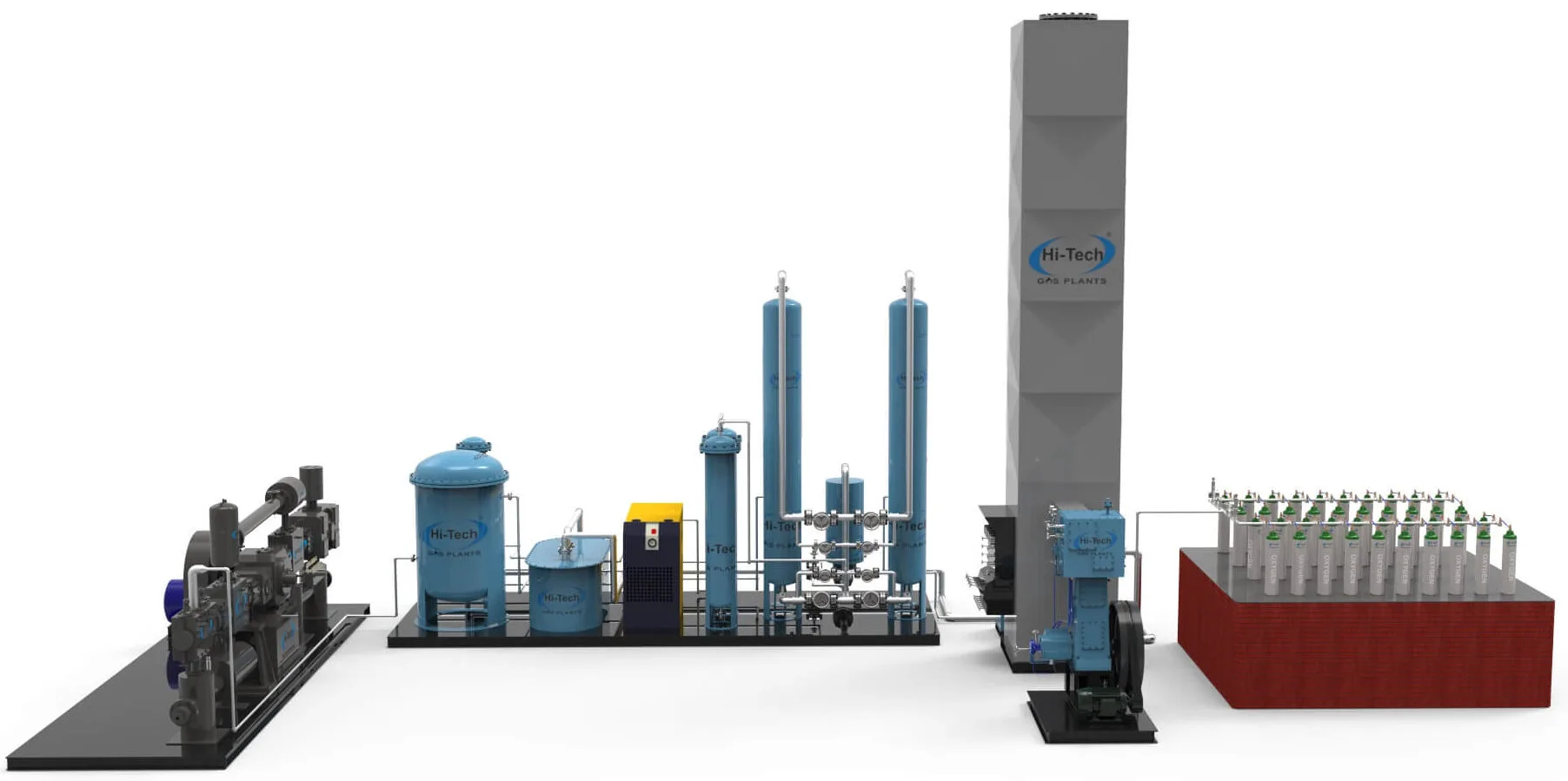 Hi Tech Gas Plants Cryogenic Oxygen Plant